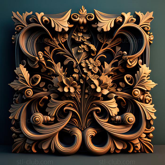 3D model st baroque (STL)